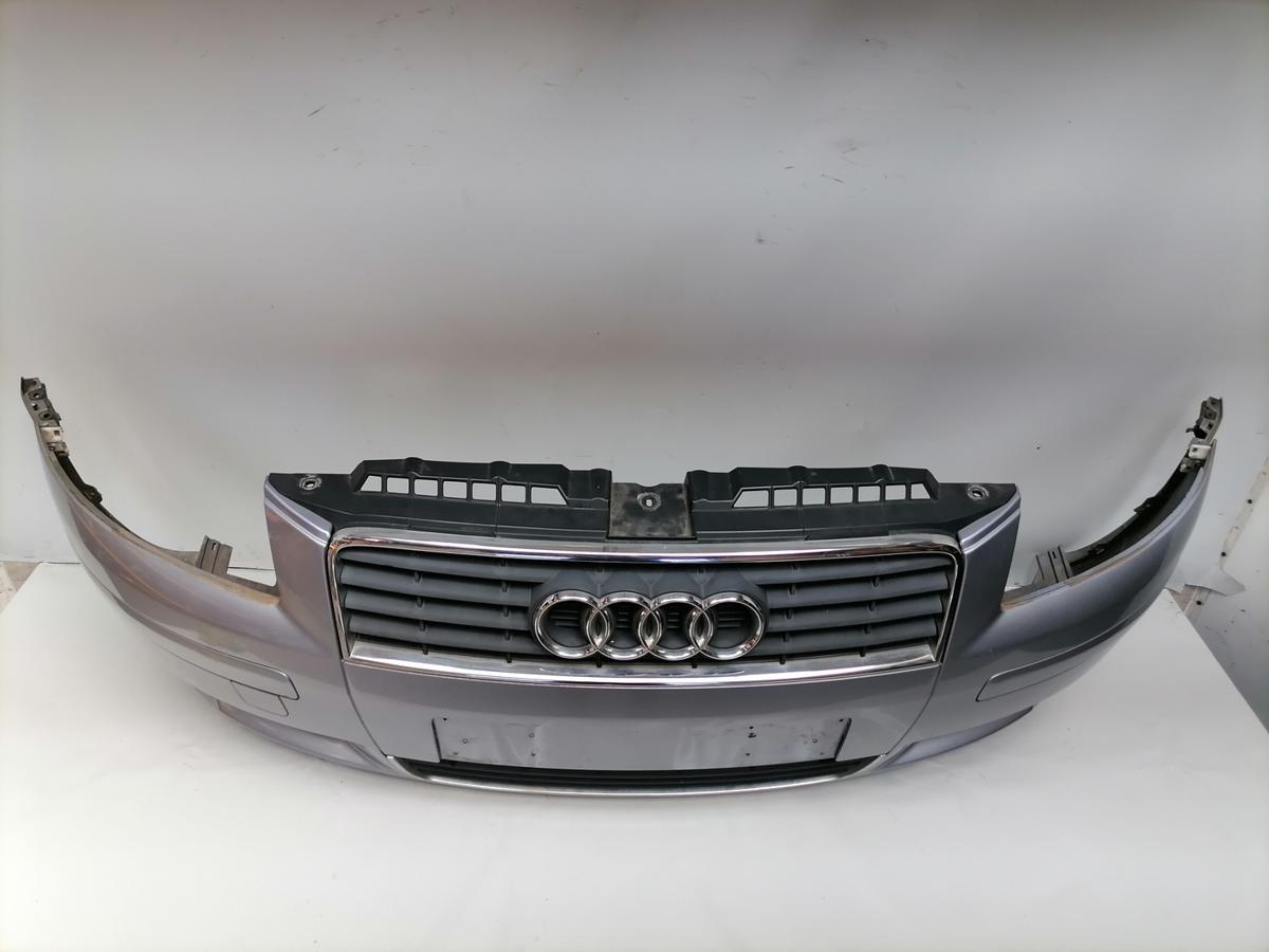 Audi A3 8P original Sto&szlig;stange Sto&szlig;f&auml;nger vorn akoyasilbermet. LY7H 3-T&uuml;rer Bj.2003